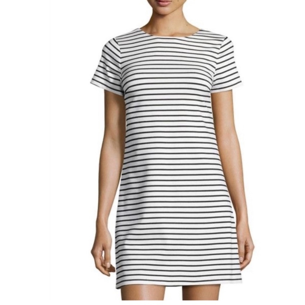 State Striped Black and White Dress